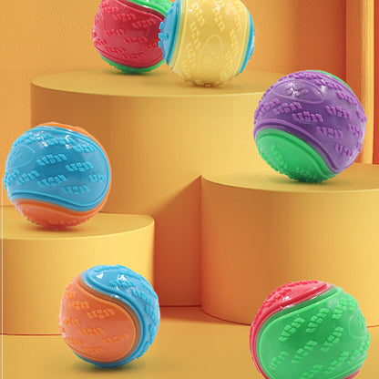 Scooby-Doo Durable Squeaky set of 8 Dog Balls for teeth Cleaning Interactive