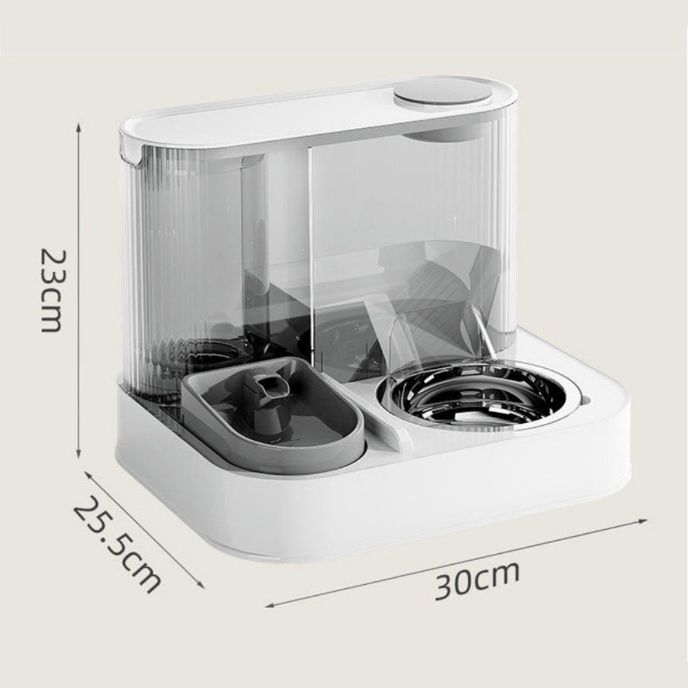 2 in 1 Automatic Cat Feeder Water Dispenser Dry Wet Pet Dog Puppy Food Dispenser