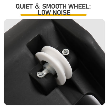 80*34*86CM Black PP track connector assembly, round shape with green carpet + 1 cat teaser stick, 15kg cat treadmill